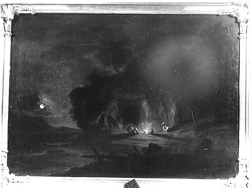 Ideallandschaft bei Nacht, 1729, Maximilian Joseph Schinnagl
