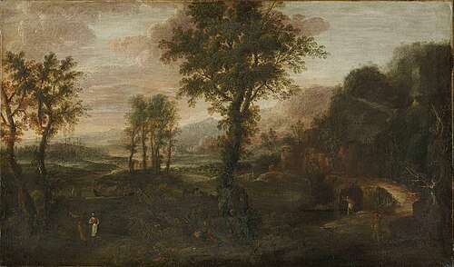 Abendlandschaft, 1729, Maximilian Joseph Schinnagl