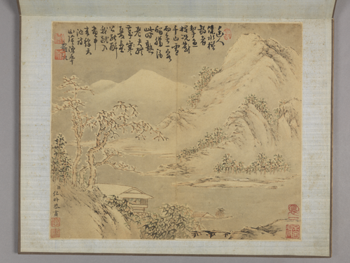 弘旿山水册, , Hongwu