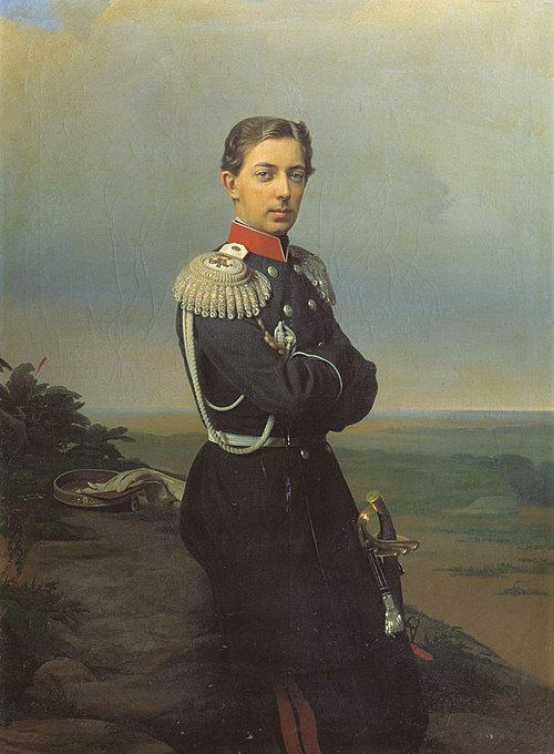 Portrait of Grand Duke Nicholas Alexandrovich, 1860, Sergey Zaryanko