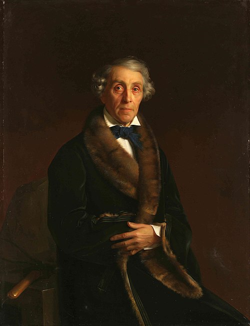 Porträt des Fyodor Petrovich Tolstoy, 1850, Sergey Zaryanko
