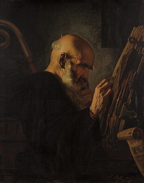 Peter the Venerable, Abbot of Cluny (1094-1156), 1850, Léon-Marie-Joseph Billardet