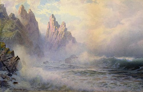 The Stacks, Guernsey, England, 1897, William Trost Richards