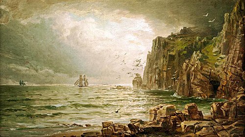 Idealized Cliffs, 1879, William Trost Richards