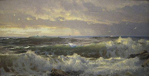 Surf on Rocks, 1890, William Trost Richards