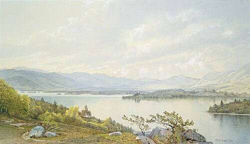 Lake Squam and the Sandwich Mountains, 1872, William Trost Richards