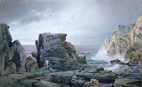 A Rocky Coast, 1877, William Trost Richards