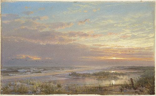 A High Tide at Atlantic City, 1873, William Trost Richards