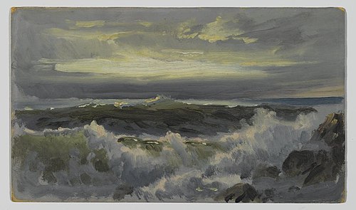 A Rough Surf, 1890, William Trost Richards