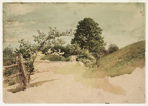 Landscape with Fence, 1871, William Trost Richards