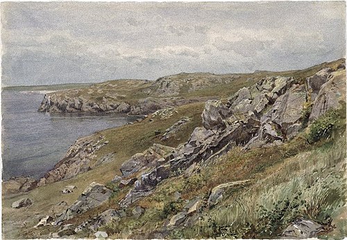 Rhode Island Coast: Conanicut Island, 1880, William Trost Richards