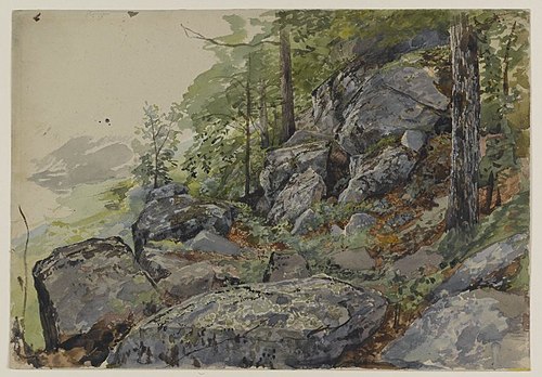 Woodland Boulders, 1875, William Trost Richards