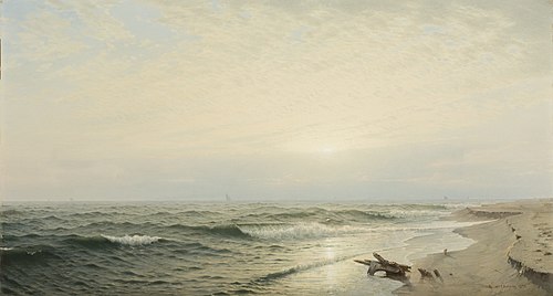 Beach at Long Branch: Sunrise, 1872, William Trost Richards