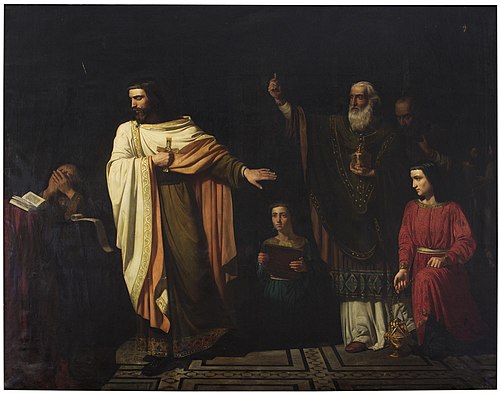 San Hermenegildo en la prisión, 1860, Francisco Aznar
