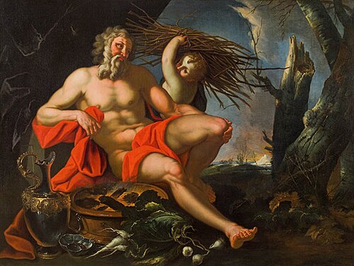 Allegory of winter, 1703, Nicola van Houbraken