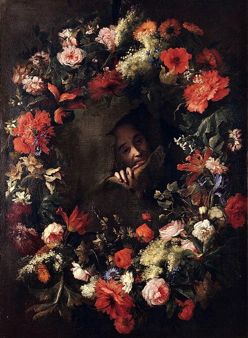 Self-portrait or a portrait of François Rivière, 1720, Nicola van Houbraken