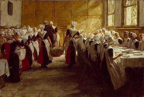 Meal at the orphanage, 1903, Nicolaas Waay