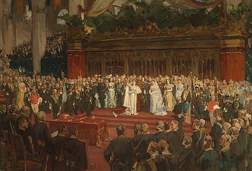 H. M. Queen Wilhelmina taking an oath, 1917, Nicolaas Waay
