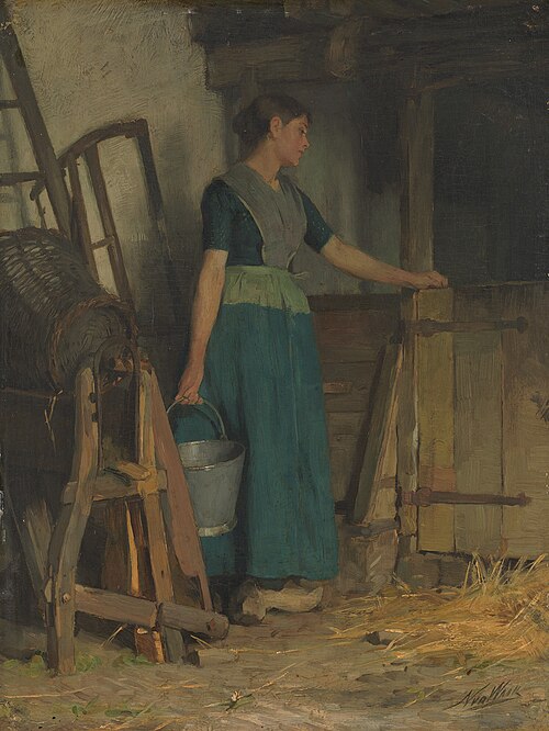 Farmer girl, 1886, Nicolaas Waay