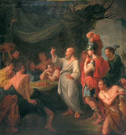 Socrates enseignant à Périklès, 1780, Nicolas Guibal