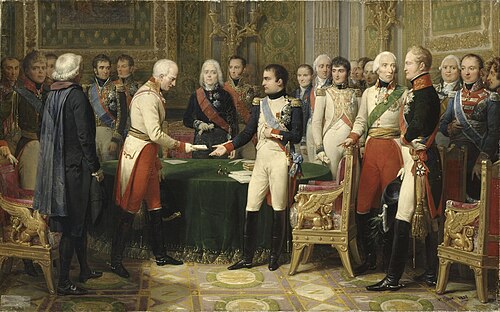 Napoléon reçoit à Erfurt l'ambassadeur d'Autriche. Octobre 1808, 1838, Nicolas Gosse