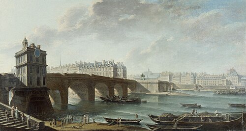 Le Pont Neuf, la Samaritaine et la pointe de la Cité, 1771, Nicolas-Jean-Baptiste Raguenet