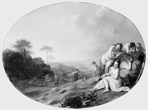 Nymphs in a Landscape, 1642, Dirck van der Lisse
