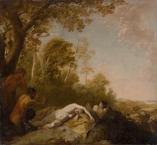 Sleeping Nymphs, 1650, Dirck van der Lisse