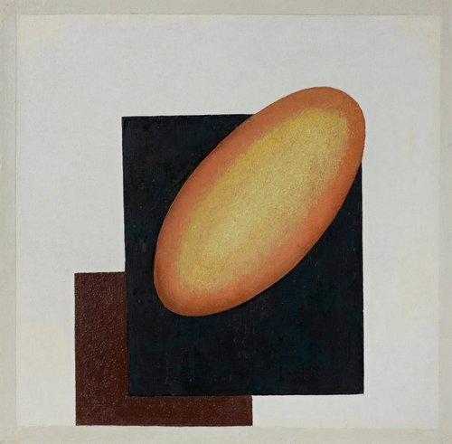 Three-Color Suprematist Composition, 1917, Ivan Kliun