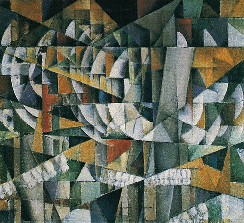 Landscape Rushing By, 1914, Ivan Kliun