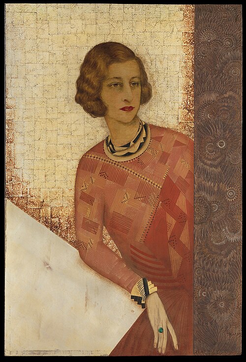 Portrait of Juliette de Saint Cyr, 1925, Jean Dunand