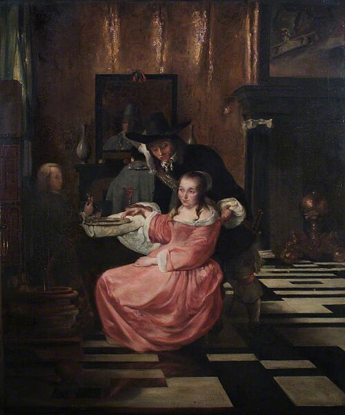 Dutch Interior with Figures, , Ludolf Leendertsz. de Jongh