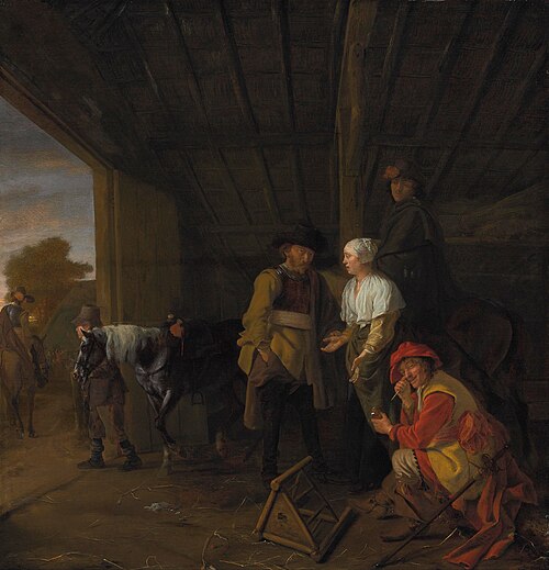 Paying the Hostess, 1650, Ludolf Leendertsz. de Jongh