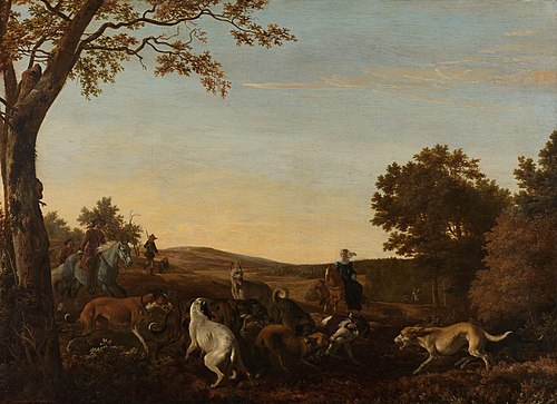 The fox hunt, 1650, Ludolf Leendertsz. de Jongh