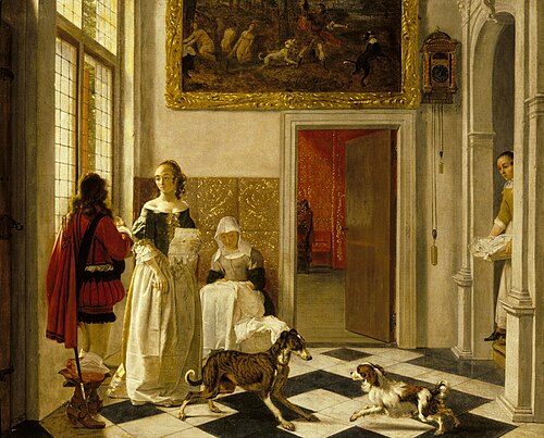 A Lady Receiving a Letter, 1650, Ludolf Leendertsz. de Jongh