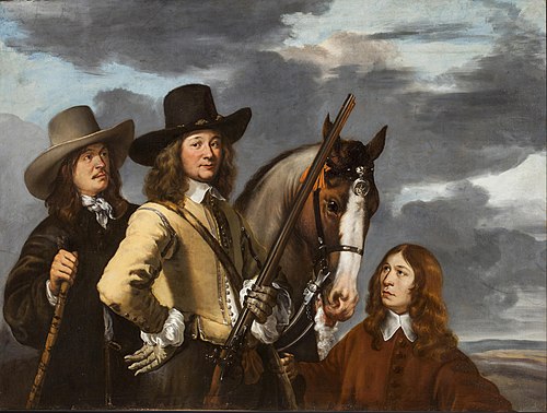 Portrait de Willem Everwijn avec son cheval, 1655, Ludolf Leendertsz. de Jongh