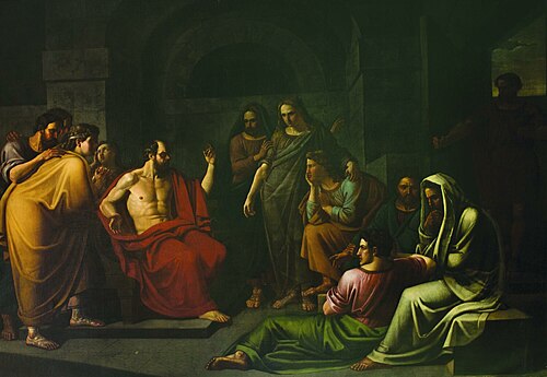 Socrates With His Students, 1831, Johann Wilhelm Alexander Nothbeck