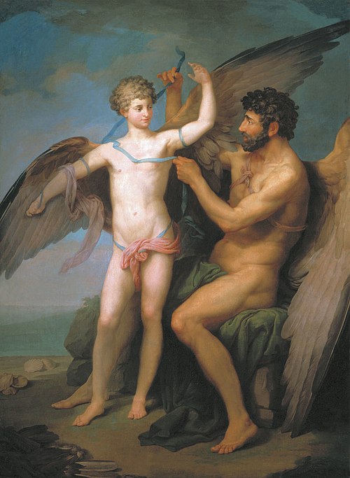 Daedalus and Icarus, 1776, Piotr Sokolov