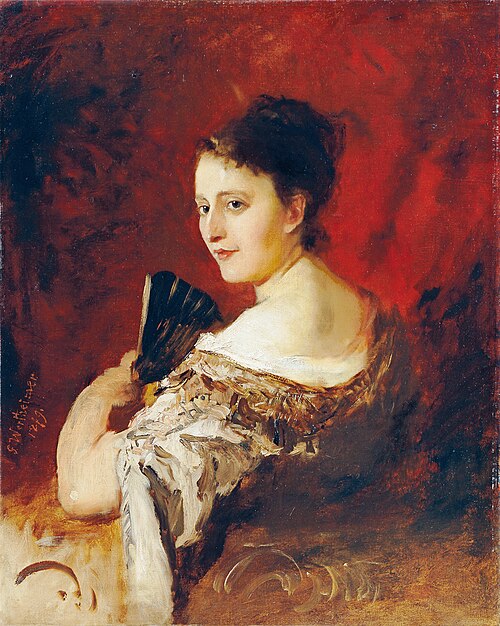 Theresia Fritz im Alter von etwa 18 Jahren, 1879, Gustave Wertheimer
