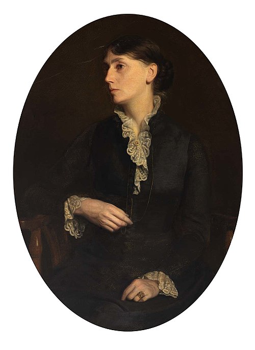 Portrait of Fidelia Bridges, 1890, Oliver Ingraham Lay