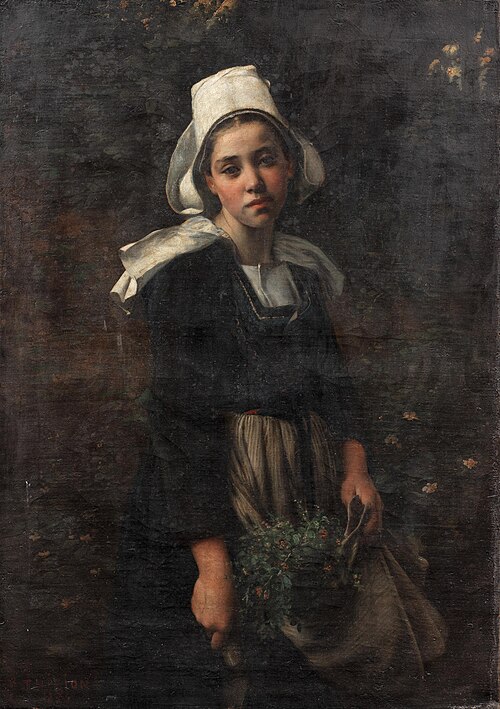 A peasant girl, 1874, Charles Victor Thirion
