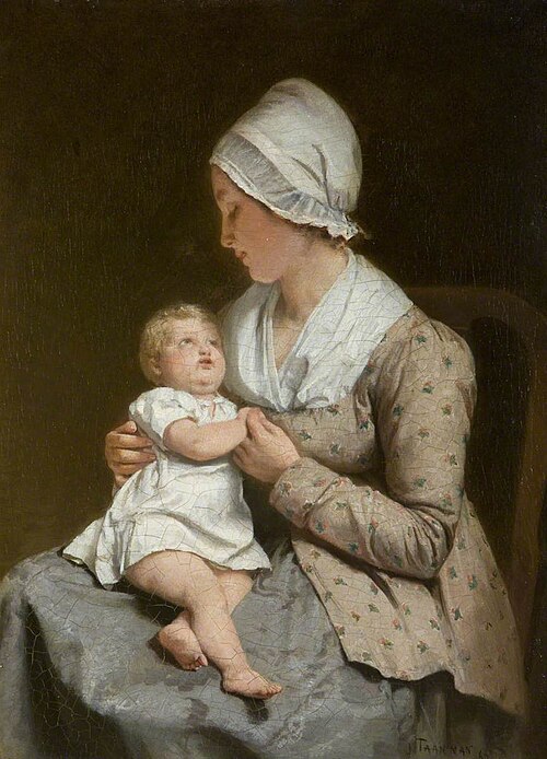 Woman and Child, 1867, Jacob Taanman