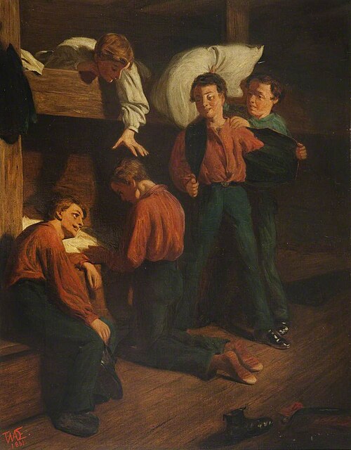 The First Night at Sea, 1861, Thomas Wade