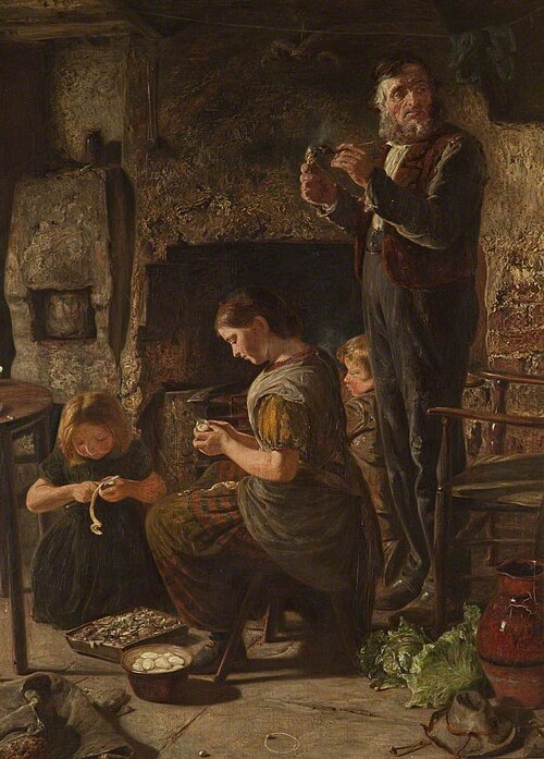 The Poacher's Home, 1868, Thomas Wade