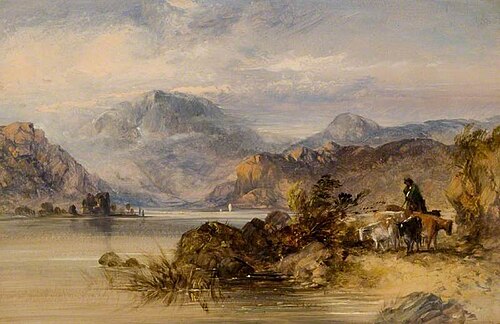 Highland Lake Scene, , Thomas Miles Richardson II