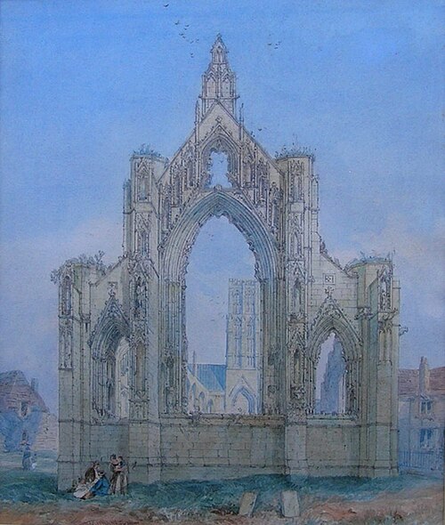Montrose Abbey, 1890, Thomas Miles Richardson II