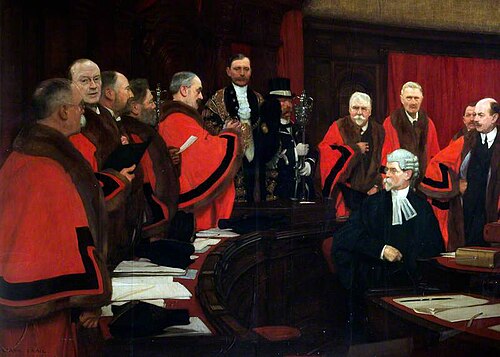 Council Chamber Installation Ceremony, 1913, Frank Craig