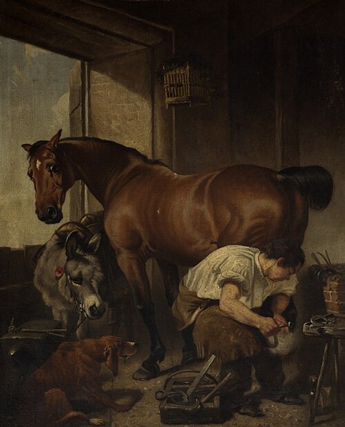 Shoeing (after Edwin Henry Landseer), 1859, James, of Bath Wheeler
