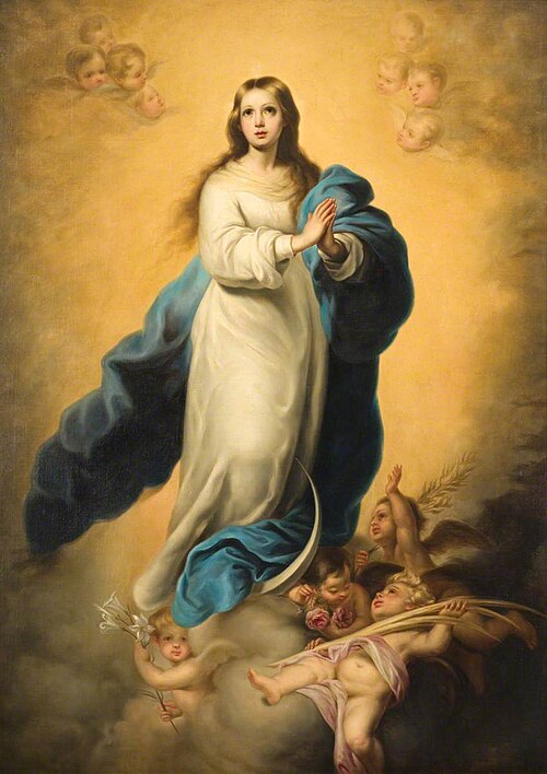 The Immaculate Conception (after Bartolomé Esteban Murillo), 1870, Don Juan Llanos y Keats