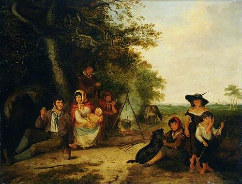 Gipsy Encampment, 1843, Henry Park